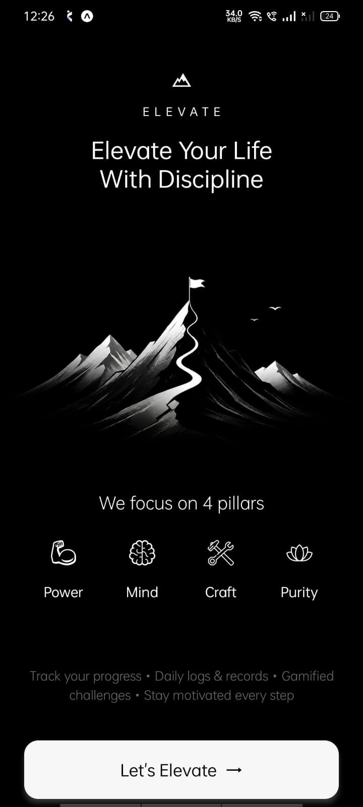 Elevate app screenshot